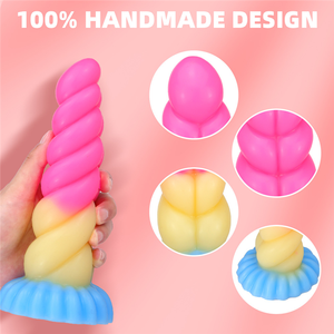Jouet sexuel en silicone unisexe, gode en forme de corde, énorme <span class=keywords><strong>plug</strong></span> anal avec couture, masseur anal en forme de coquille et expansion pour masturbateur - Product Image 3