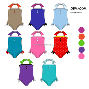 Traje de Baño Personalizado de Talla Única para Niñas, Traje de Baño de Una Pieza con Lazo, Ropa de Baño de Alta Calidad para <span class=keywords><strong>Adolescentes</strong></span> - Product Image 5