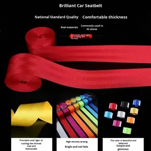 Accesorios para Cinturones <span class=keywords><strong>de</strong></span> Seguridad <span class=keywords><strong>de</strong></span> <span class=keywords><strong>Coche</strong></span>, Correa <span class=keywords><strong>de</strong></span> Extensión Modificada, Estándar Nacional Universal, Cinta Roja Modificada - Product Image 2