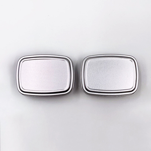 Tarro <span class=keywords><strong>rectangular</strong></span> con tapa de aluminio, caja de lata para almacenamiento de alimentos, especias, té, pastel, regalo - Product Image 2