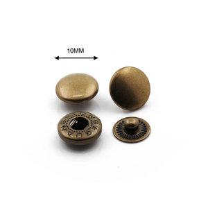 Hot Sale 1# 10mm Antique Bronze Brass Snap Metal <strong>Button</strong> <strong>for</strong> Clothes Shoes Bags Jackets Metal <strong>Buttons</strong> <strong>Garments</strong> - Product Image 2