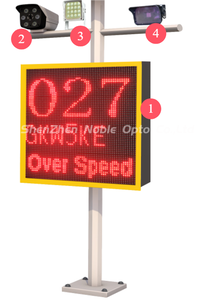 กล้องตรวจจับความเร็ว 130 กม./ชม. สำหรับการจราจร ขายจากโรงงาน ตลาดยุโรป ป้ายเรดาร์ตรวจจับความเร็วลดราคา - Product Image 3