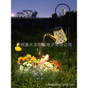 Regadera Solar con Luz de Jardín, 1M 60LEDs con Efecto Intermitente, Decoración Colgante para Exteriores - Product Image 4