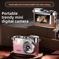 Kamera SLR Digital untuk Mahasiswa, HD, Travel, Kampus, Portabel, Kecil, Fokus Tetap, Kartu TF, Stabilisasi Gambar, D109, Entry-Level, untuk Wanita