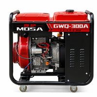 Pasokan Pabrik AC220V 5KW 300A IGBT Generator Las Busur Logam Manual Diesel Multifungsi Frekuensi Tinggi