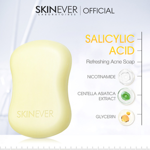 Skinever Nhẹ Nhàng Salicylic Axit Hàn Quốc Công Thức Trên Khuôn Mặt Xà Phòng Thảo Dược Thành Phần Nhạy Cảm Dành Cho Người Lớn Da Sữa Rửa Mặt Khỏe Mạnh Sửa Chữa Mụn Trứng Cá - Product Image 3