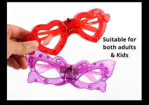 Neon Shutter Neon Rave <strong>Glasses</strong> Light Flashing Plastic Shutter Shades Light up <strong>Glasses</strong> LED Glow <strong>Glasses</strong> for Halloween Bar <strong>Party</strong> - Product Image 4