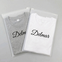 Kundenspezifisch Bedruckte Logo-Frostierte PE-Kunststoff-Ziplock-Verpackungsbeutel für Kleidung und Bekleidung mit Schiebeverschluss für T-Shirt- und Hosenverpackungen