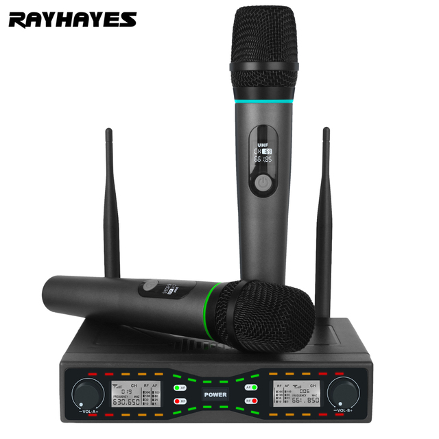 RAYHAYES RU-103 UHF Wireless Microphone Charging Microphone Handheld Mic for Karaoke Party