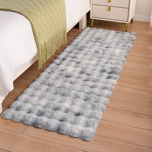 Style crème européen grande taille bulle fausse fourrure de lapin belle douce tapis tapis anti-dérapant résistant à l'usure salon chambre tapis - Product Image 4