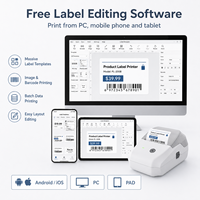 Label Barcode Termal Portabel untuk Printer 2 Inci ESC/POS Tersedia untuk Penggunaan Komersial Pencetakan Label Harga Supermarket
