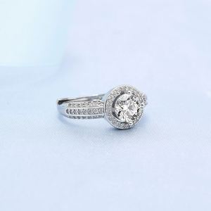 Luxury Sparkling Drop-Shaped Zircon Diamond Wedding <b>Ring</b> for Bridal Platinum Plated Open <b>Adjustable</b> <b>Ring</b> Wedding Band - Product Image 3