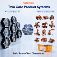 Kit éducatif interactif IA modulaire complet, solution d'équipement pédagogique STEM pour la transformation des écoles K12
