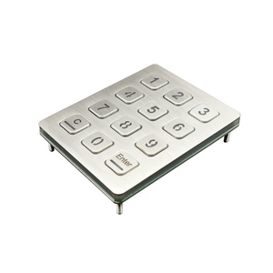 Clavier matriciel rétroéclairé numérique personnalisé 3x4, étanche, en acier inoxydable, pour extérieur - Product Image 3