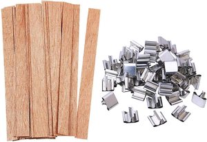Mèche en <span class=keywords><strong>bois</strong></span> écologique pour bougies, mèche <span class=keywords><strong>plate</strong></span> crépitante pour bricolage, fournitures de fabrication de bougies en cire d'abeille et de soja, artisanat fait main - Product Image 6