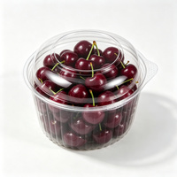 1000g Grote Transparante PET Ronde Fruit Schaal met Deksel Wegwerpbaar Plastic Familieformaat Landbouw Fruit Bewaarbak