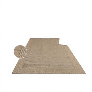 Tapis d'appoint personnalisé en jute, style shaggy abstrait, tissage plat, lavable, pour salon et extérieur - Product Image 3