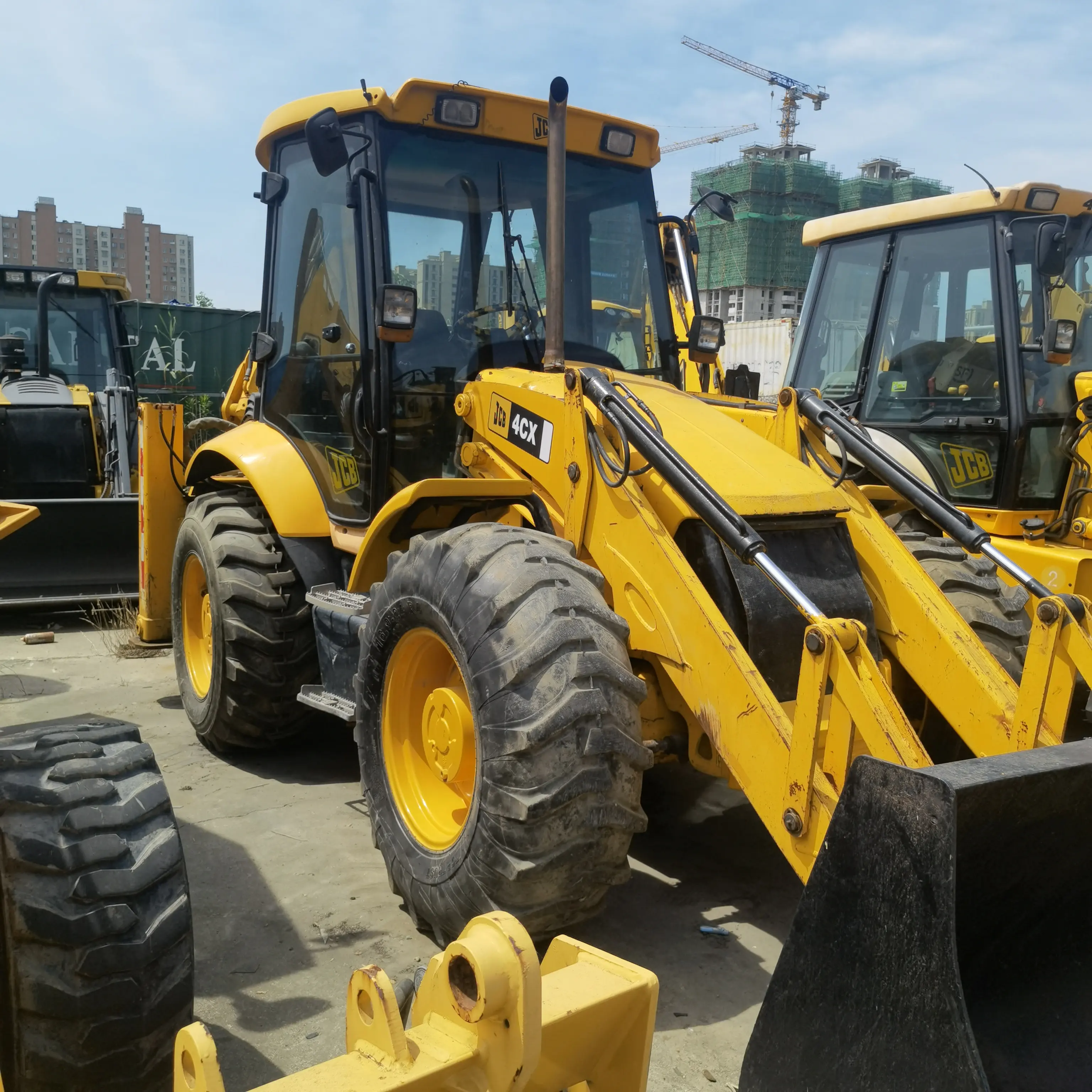 최고 브랜드 JCB 3CX 4CX 좋은 기계 휠 로더 판매 중고 무료 배송 Komatsu 중고 기계 판매