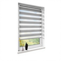 Nouveau style de store double à enroulement Duo 45x150cm (LxH) translucide occultant protection solaire à fixation par pince pour fenêtres et portes