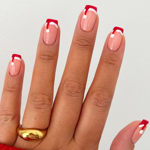 Ensemble de <span class=keywords><strong>faux</strong></span> ongles complets de luxe et tendance, style chapeau de Noël français, en ABS, 24 pièces pour les doigts - Product Image 3
