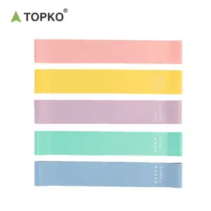 TOPKO Stocked Resistance Loop Band Set Home Workout Gym Exercise Loop bands for Legs & Butt Fitness Resistance Band