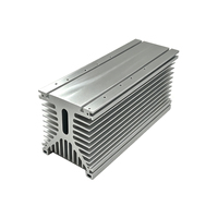 Disipador de Calor de Aluminio con Aletas Simétricas de Canal Central, Disipador de Calor Modular Extruido para Equipos de Conversión y Almacenamiento de Energía Renovable