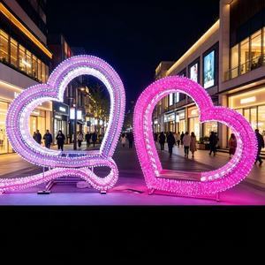 Lumière LED personnalisée en forme de grande roue 3D, motif en étoile, étanche IP65, qualité commerciale, sculpture pour <span class=keywords><strong>Noël</strong></span> et le Nouvel An, aménagement paysager - Product Image 3