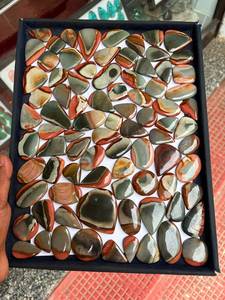 Piedra Pulida de Jaspe Policromado Natural de Primera Calidad, Gema Multicolor para Joyería, Cabujones, Manualidades y Coleccionistas - Product Image 1