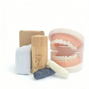 Fil dentaire biodégradable, organique, végétalien, ciré au charbon de bambou, personnalisé - Product Image 6