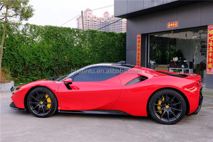 ชุดแต่งคาร์บอนไฟเบอร์แห้งสำหรับ Ferrari SF90 ชุดแต่งคาร์บอนไฟเบอร์แท้ SF90 ประกอบด้วยลิ้นหน้า สเกิร์ตข้าง ดิฟฟิวเซอร์ สปอยเลอร์ ช่องรับอากาศด้านหลัง - Product Image 5