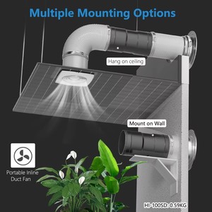 혼앤구안 3인치 혼합형 인라인 덕트 팬 24V EC 모터 경량 가정용 농장 레스토랑 온실용 - Product Image 5