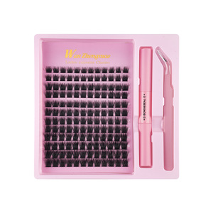 Meilleures ventes DIY <span class=keywords><strong>Cils</strong></span> artificiels bouclés brillants en cheveux synthétiques sans cruauté animale pour SHEIN, style européen et américain - Product Image 2