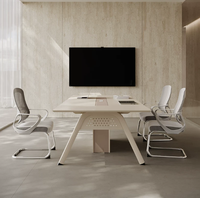 Nouvelle table de conférence de style exécutif moderne, en bois, pour réunions