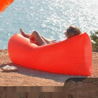 Canapé gonflable portable d'été pour l'extérieur, canapé paresseux gonflable portable et tendance, chaise de plage