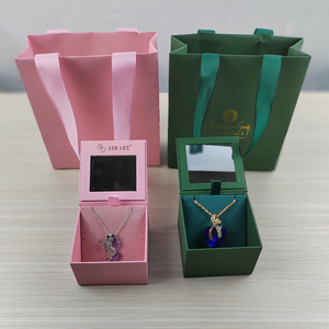 Custom Jewelry Box and Bag Packaging Customize Logo Design Jewelry Necklace <b>Ring</b> Earring Gift Set Luxury Jewelry Ribbon Boxes - Product Image 3