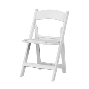 Sunzo Outdoor <strong>White</strong> Colors Wedding Banquet Event Foldable Plastic Resin <strong>Folding</strong> <strong>Chairs</strong> - Product Image 1