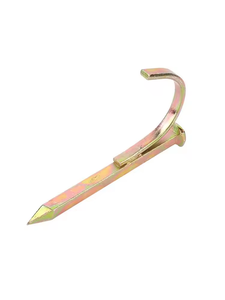 Clous de fixation pour conduites <span class=keywords><strong>en</strong></span> acier jaune avec crochet, antirouille, pour tuyaux d'eau, avec crochets de serrage pour tuyaux <span class=keywords><strong>en</strong></span> acier - Product Image 2