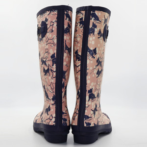 Unisex wasserdichte bedruckte Gummistiefel für Frauen Perfekt für die Landwirtschaft und das Gehen Bequeme Neopren-Gummistiefel Welly - Product Image 4