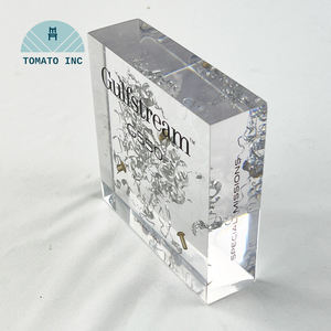 Bloque de Exhibición Acrílico, Bloque de Exhibición Transparente de Vidrio Orgánico, Bloque de Exhibición de Placa Gruesa Personalizado - Product Image 3