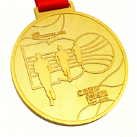 Médailles de sport en alliage de zinc, émail doré, pour Kung Fu, Taekwondo, course à pied, boxe 2D/3D, WKF, BJJ, Jiu Jitsu, Judo - Vente en gros
