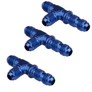 Haofa Aluminum T Type <b>Tee</b> Fitting AN4 To AN16 Forged Reducer For Fuel Line Upgrade - Product Image 1