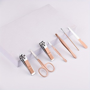 Portable Stainless Steel Manicure Pedicure Tool Set 7 Piece <b>Nail</b> Care <b>Kit</b> with Case for Home Travel - Product Image 4