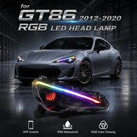 Phare de remplacement RGB anti-âge haute performance à changement de couleur pour Toyota GT86 BRZ, lentille transparente anti-UV, offre spéciale usine Nafu
