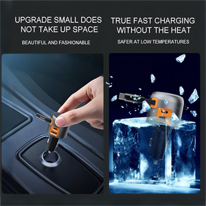 Piezas de automóviles Nuevo PD60W Uno a tres Cable estirable de carga súper rápida Cargador de coche Compatible Nuevo Cable de cargador de coche - Product Image 4