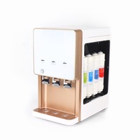Purificador de Agua de Escritorio para Uso Doméstico, Enfriador de Agua Fría y Caliente, con Bloqueo de Seguridad para Niños, Dispensador de Agua RO