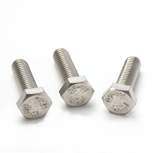 DIN933 A4-80 316 สกรูหัวหกเหลี่ยมสแตนเลส สกรูหัวหกเหลี่ยมความแข็งแรงสูง - Product Image 1