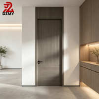 Pintu Kayu Modern Ukuran Kustom Desain Proyek Konstruksi Rumah Villa Apartemen Hotel Pintu Kayu