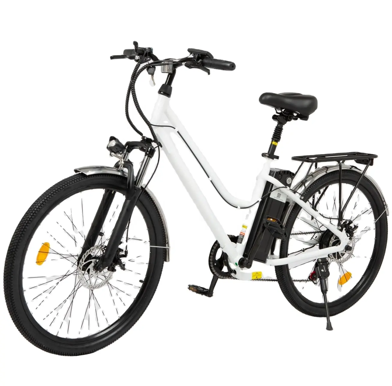 EU Großhandel Damen pendeln 26 Zoll Moped Pedal E-Bike Stadt Elektrofahrrad Straße legal 36 V 350 W 10 ah 25 kmh elektronisches Fahrrad CC26