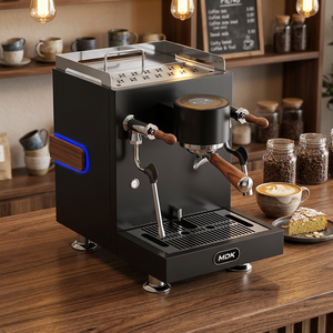Máquina de Espresso Comercial Semiautomática con Pantalla Táctil de Acero Inoxidable Mdk Mc25, Bomba Rotativa de 12 Bares, Programable Mc-25 - Product Image 4