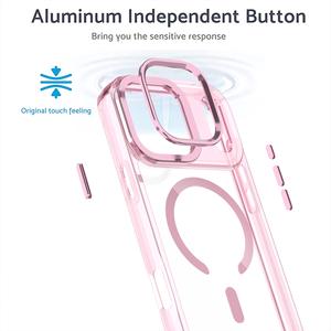 आईफोन 17 प्रो मैक्स 16 के लिए नई लक्जरी छाया चुंबकीय रिचार्जेबल फोन केस मोबाइल - Product Image 4